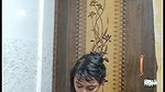 Slim girlfriend showing her hot figure  bathing