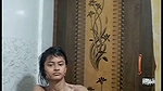 Slim girlfriend showing her hot figure  bathing