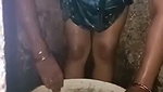 Tamil aunty washing cloth  show boob