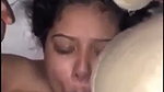 Chubby milf gives a Bangla blowjob to her horny