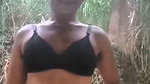 Desi girl strips in a jungle and records her out