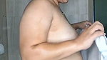 Beautiful aunty showing her sexy figure while bathing