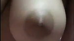 Beautiful girl showing her huge boobs  pressing