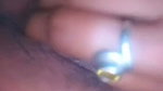 Cute girl showing her pussy  finger