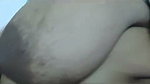 Huge black boobs aunty showing  enjoying