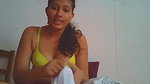 Cute Desi babe making video for bf