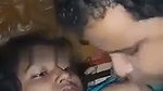 Husband suck her boob of his wife