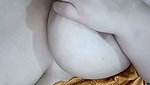 Mature aunty showing her huge boobs  pressing