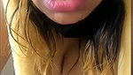Naughty girl showing  enjoying