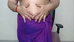 Sexy bhabhi showing her boobs  apply oil