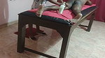 Sexy girl give massage  Handjob