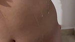 Sexy girl pressing her boobs  enjoying