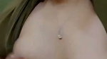 Sexy girl pressing her boobs  showing