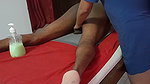 Two girls giving massage  enjoying