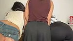 Four sexy girl ready to fuck with single lucky guy