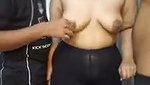 Foursome couple having fun  showing