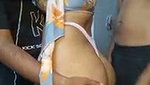 Foursome couple having fun  showing