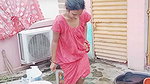 Youtuber aunty washing dress  showing her boobs