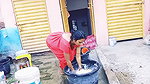 Youtuber aunty washing dress  showing her boobs
