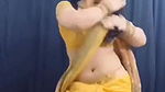 Anjaali rana real hot aunty deep navel thoppul shakes akkul belly chain compilation