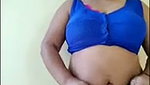 Indian Aunty Man Mohini Oiling Big Boobs For You
