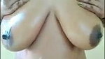 Indian Aunty Man Mohini Oiling Big Boobs For You