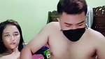 Couple Playing With Dildo Riding On Live
