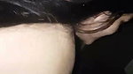 After sex girlfriend wearing dress