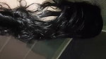 After sex girlfriend wearing dress