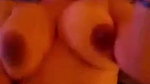 Aunty showing her huge boobs  riding