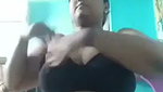 Aunty showing her huge melon