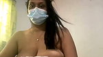 Aunty suck her own boobs fingering  bathing
