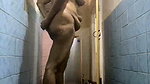 Aunty suck her own boobs fingering  bathing