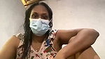 Aunty suck her own boobs fingering  bathing