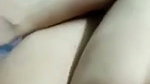Awesome looking girl drilling her pussy
