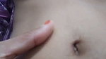 Beautiful girl pressing her own boobs