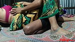 Wife sex in green saree with Hushband friend in night
