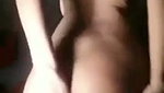 Naughty girl showing  rubing her pussy