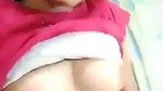 Sexy girl enjoying  showing boobs