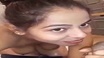 Sexy girl give Blowjob  riding from back side