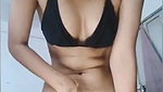 Slim bhabhi rubing her pussy  give Handjob