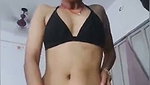 Slim bhabhi rubing her pussy  give Handjob