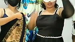 Two ladies having same boyfriend  enjoying showing