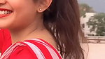 sanchita sexy navel in red saree