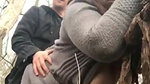 Horny couple fucking in the jungle