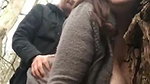 Horny couple fucking in the jungle