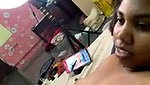 Aunty showing her pussy  finger by lover