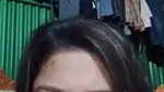 Beautiful girl showing on video call