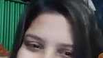 Beautiful girl showing on video call