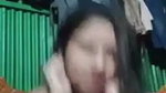 Beautiful girl showing on video call